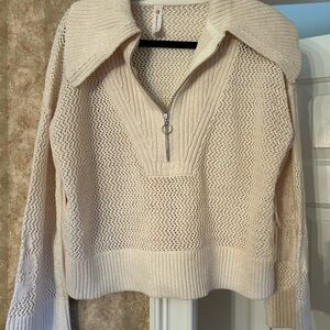 Anthropologie daily practice half zip sweater